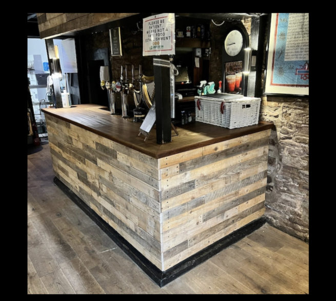 reclaimed pallet wall cladding bar
