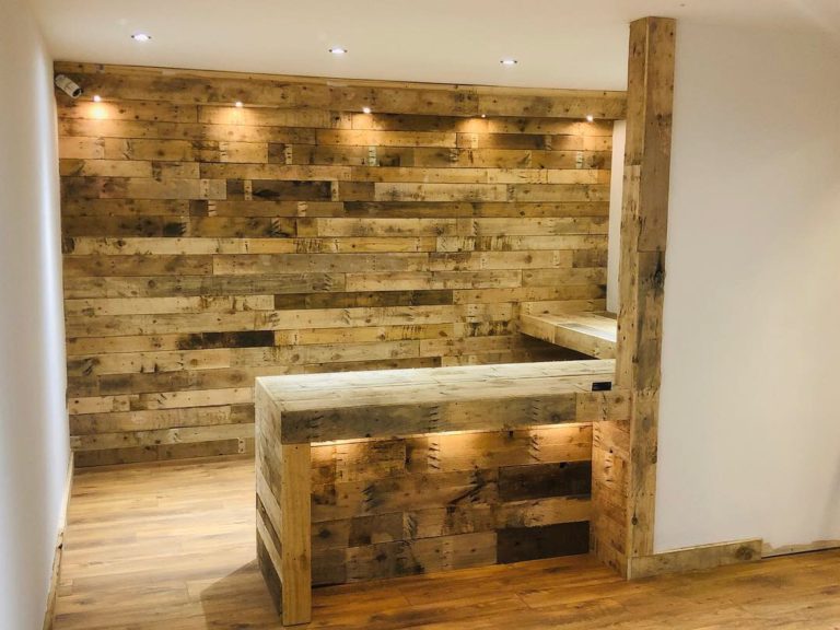 Reclaimed Pallet Wood Wall Cladding | 10 sq m | - Rustic Cladding UK Ltd