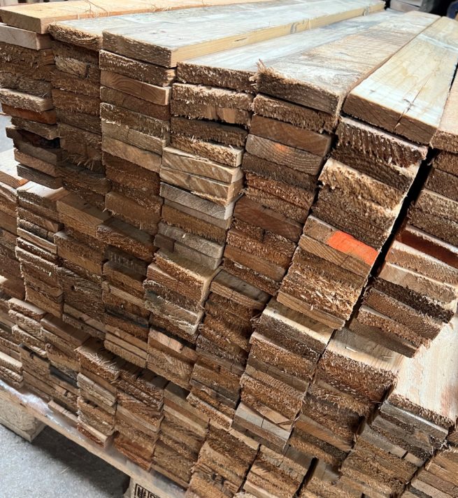 thin lightweight pallet wood cladding